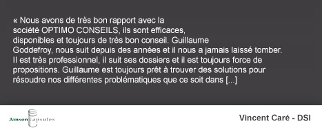 Le témoignage de Janson Capsules