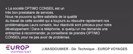 Le témoignage de Europ Voyages